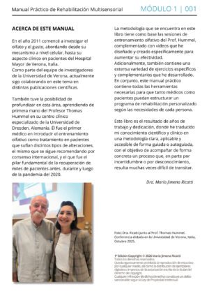 Manual Práctico de Rehabilitación Multisensorial del Olfato y del Sabor