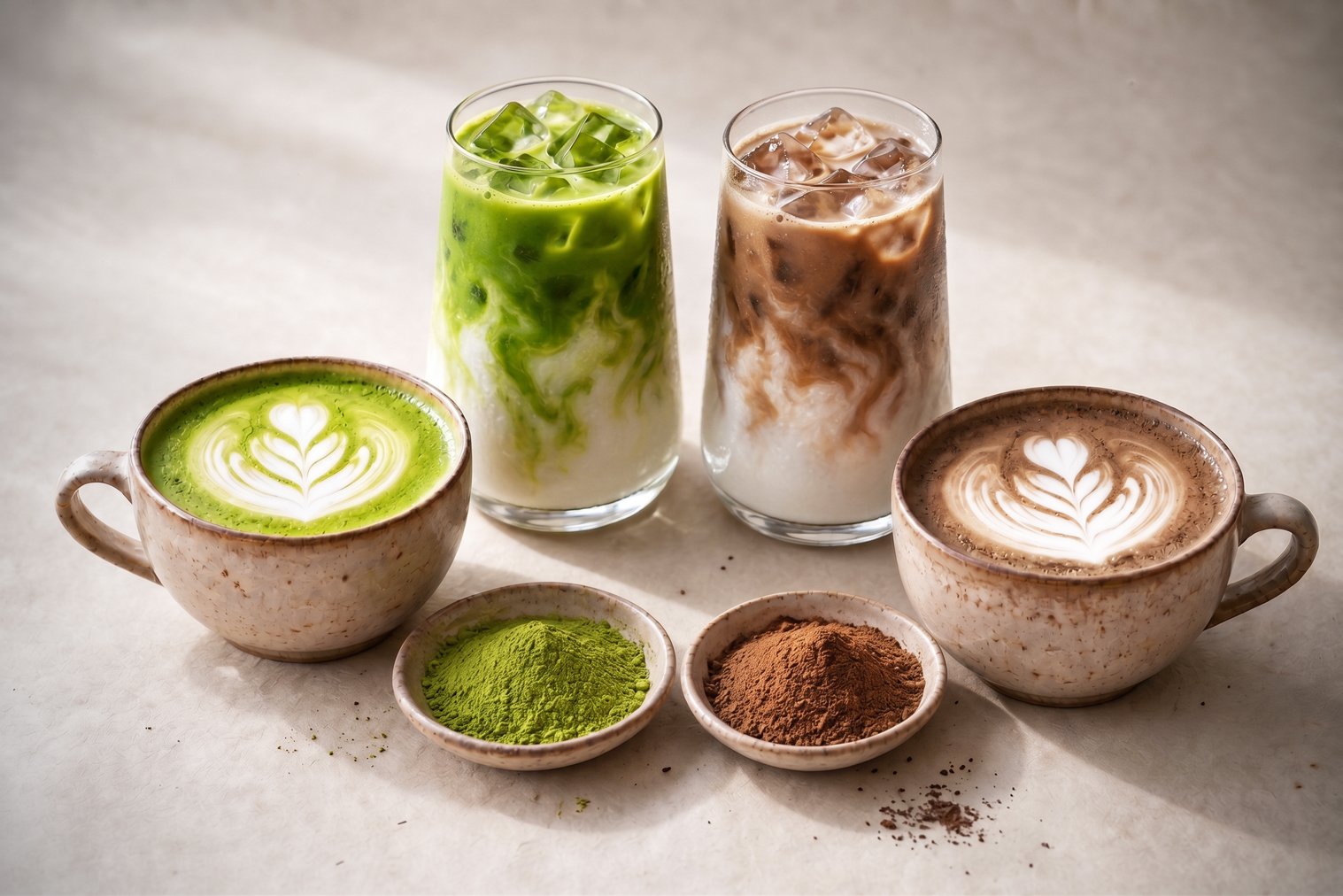En este momento estás viendo Matcha vs hojicha: diferencias, sabor, cafeína y usos